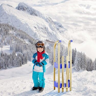 Санки Alpenflitzer Davos, дерев'яні, складані, 110 см