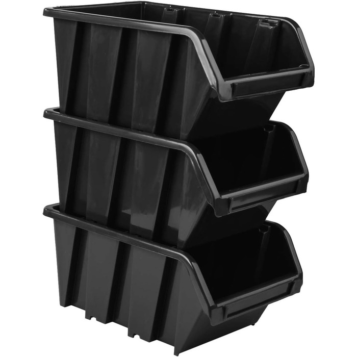 Штабелювані ящики для зберігання Настінна полиця - 1152 x 780 мм - Система зберігання 54 ящики для інструментів Відро з перфорованої дошки Полиця (чорна)