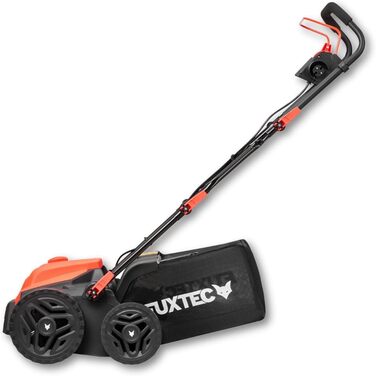 Електричний аератор газону FX-EV360, потужність 1500 Вт, ширина захвату 36 см та 5 рівнів регулювання глибини, травозбірник 45 л, ширина обробки 36 см