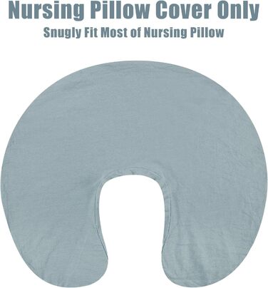 Наволочка SWESEN Nursing Pillow Cover for Baby Girls, Nursing Pillow Slipcover, щільно прилягає до дитячої подушки для годування, придатна для машинного прання та дихання, зелена, 2 шт.