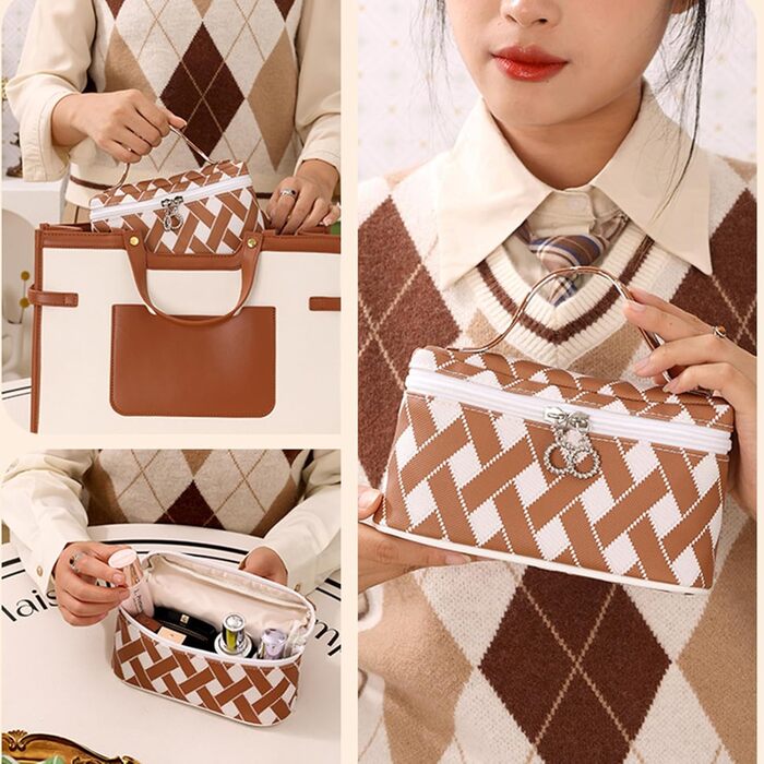 Косметичка, універсальна та містка, тримає ваші речі в порядку та організовано, чорна