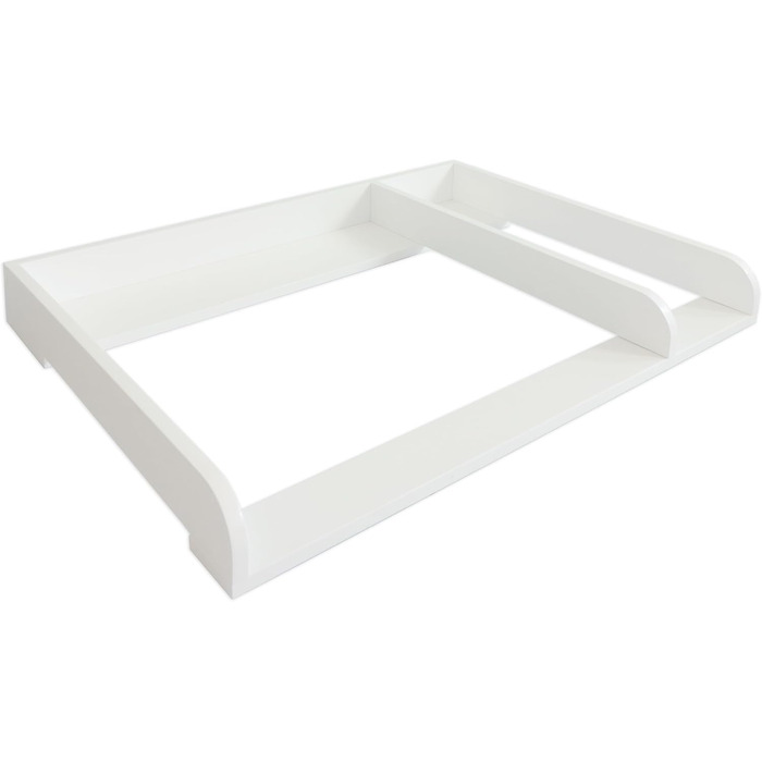 Пеленальний блок сумісний з комодами Hemnes тощо. 108x80x10 см біле дерево МДФ пеленальний блок преміум-класу з роздільною перегор