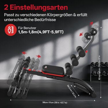 Тренажер для пресу PASYOU, тренажер для пресу, допоміжний пристрій для сидіння, тренажер для м&39язів живота з еспандерами, складний регульований тренажер для пресу, лава для тренувань вантажопідйомністю 135 кг для домашнього спортзалу