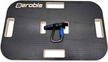 Базова дошка aerobis Дерев&39яна тренувальна платформа для силових тренувань Нековзка фітнес-дошка з гумовими ніжками Сумісність з еспандерами Power Band та Powrlink 570x350 мм Міцна та стійка