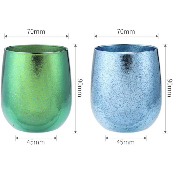 Титанова чашка для пиття з подвійними стінками 240 мл, ізольована, для кемпінгу та пікніка, рожева, жовта, зелена, синя, фіолетова