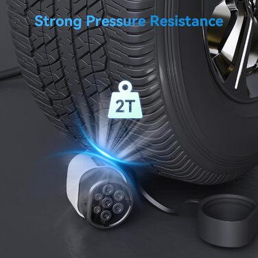 Зарядний кабель K.H.O.N.S. тип 2 режим 3 11 кВт 16 А 3-фазний 5 м для електромобіля/гібридного EV тип 2 до типу 2 IP65 сумісний з