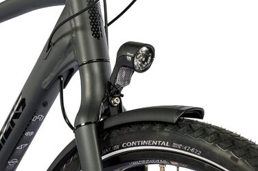 Чоловічий міський велосипед Airtracks 28 дюймів XXL, посилений, до 150 кг, міський велосипед CI.2880, втулка Shimano Nexus з 7 швидкостями та динамо - матово-чорний - розміри рами 56 см та 60 см - модельний рік 2026, 60 см (підходить для велосипедистів зр