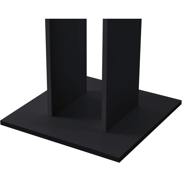 Кухонний стіл &39Lindesnes&39 Квадратний 65 x 65 x 78 см Стіл на підставці Обідній стіл з ДСП Обідній стіл Стіл Під горіх Чорний Під горіх/Чорний