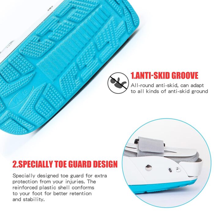 Медичні надувні черевики для ходьби, високі черевики для ходьби, черевики для переломів, повітряні ходунки, ортез для розтягнень щиколоток, відновлення після болю в стопі, стресових переломів, переломів стопи, ахіллового тендиніту (M)