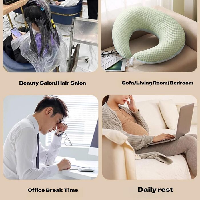 Універсальна ергономічна в&39язана подушка для рукоділля, творчих моментів, читання та ігор, підлокітник для ліжка та дивана, для читання, гри, роботи, в&39язання гачком, 60x55 см (зелена)