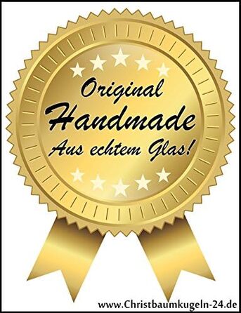 Набір зі скляних різдвяних кульок із 12 предметів Christbaumkugeln-24.de