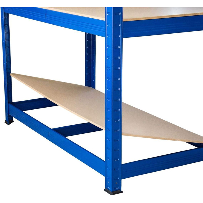 Засоби безпеки SCHMIDT Міцний стелаж 180x120x60 см Безригельний стелаж 275 кг на полицю Вантажопідйомність стелажів для зберігання 1375 кг 180 x 120 x 60 см В x Ш x Г