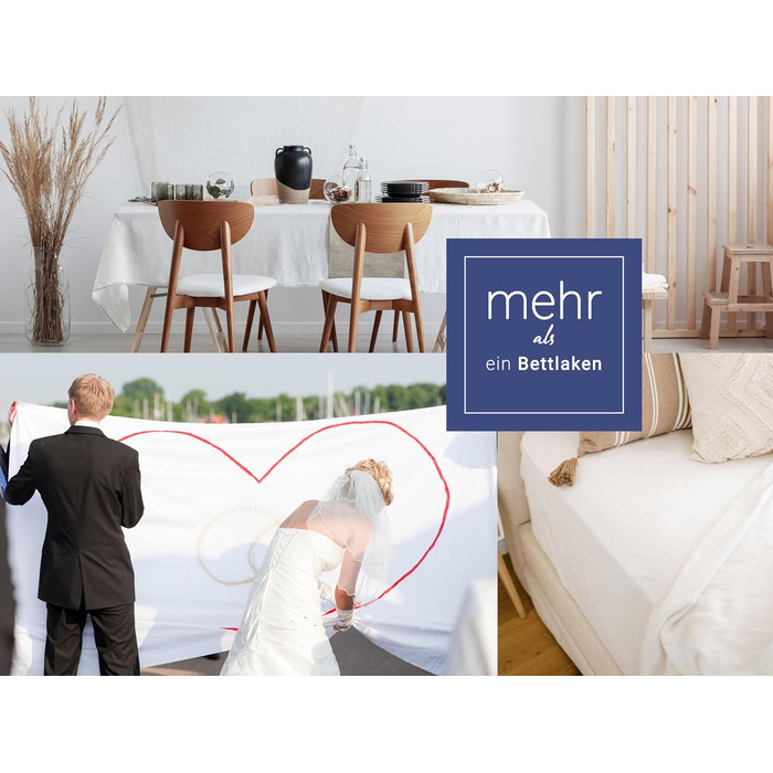 Простирадло або ковдра ZOLLNER на літо готельної якості - бавовна - приблизно 240x290 см - біла - без гумки 240 x 290 см Біла