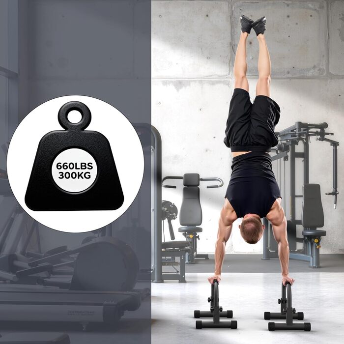 Міцний сталевий гриф для віджимань Ергономічна S-подібна форма для глибших віджимань Зручний для зап&39ястя та нековзний Домашній фітнес та силові тренування