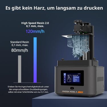 Принтер ANYCUBIC Photon Mono 4 Ultra 10K Resin, 7-дюймовий моноекран HD і джерело світла COB, швидкий друк 120 мм/год, інтелектуал