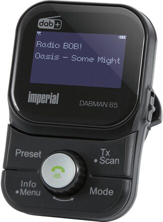 Автомобільний адаптер Imperial DABMAN 65 DAB Батарея microSD Bluetooth MP3 з батареєю