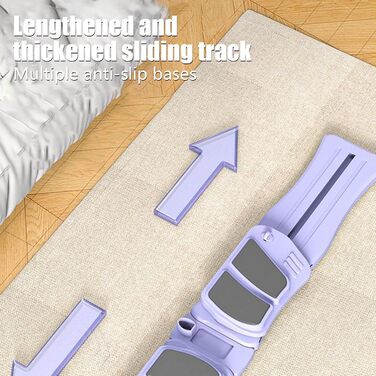 Набір для пілатесу Reformer Тренажер для м&39язів живота - Складаний пристрій для тренування м&39язів живота та вправ для кора для жінок та чоловіків, фіолетовий