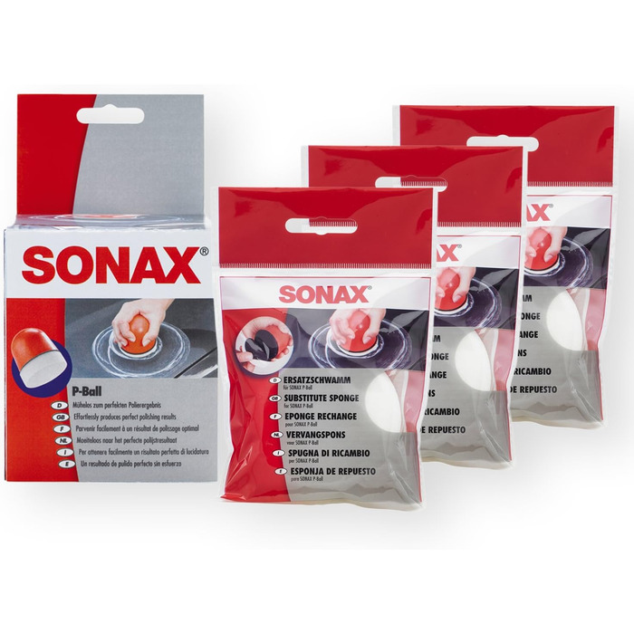 Полірувальний м'яч SONAX P-Ball 417341 змінна губка 3X