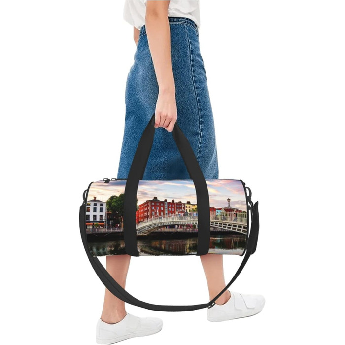 Містка дорожня сумка-мішок, спортивна сумка для подорожей Дублін, чорна, універсальний розмір