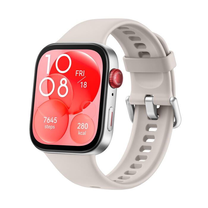 Розумний годинник HUAWEI Watch FIT 3, дзвінки через Bluetooth, GPS, сумісний з iOS та Android, 1,82-дюймовий AMOLED-дисплей, до 10 днів роботи від акумулятора, керування здоров&39ям та фітнесом, 6 місяців розширеної гарантії, білий