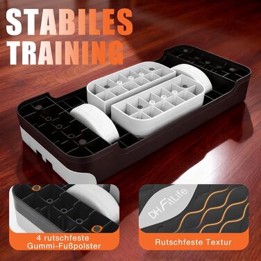 Степер DH FitLife для домашнього використання Регульована степ-дошка 10/15 см Аеробні степ-лави та степ-дошка з тренуванням балансу Підставка для степ-фітнесу та тренування координації