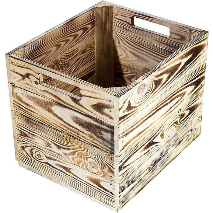 Гарні дерев&39яні кошики-коробки, підходять для Ikea Kallax, для зберігання шкільного приладдя / іграшок, нові, 37,5x32x32,5 см (полум&39яні), 4