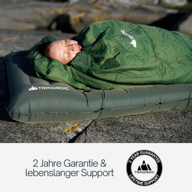 Надзвичайно товстий надувний килимок для сну - товщиною 12 см та шириною 70 см з ножним насосом та подушкою - Надувний матрац для кемпінгу з невеликим розміром упаковки для активного відпочинку, походів та велопрогулянок