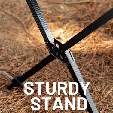 Складаний кемпінговий стіл TIMBER RIDGE, регульований по висоті, портативний алюмінієвий з сумкою для пікніків, приготування їжі, садівництва, походів, подорожей, 108x71 см - коричневий