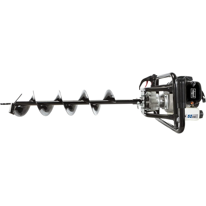 Бензиновий Бур для Землі Бур для Ям, Бур для Стовпів, Садовий Бур Довжина Бура 800 мм Зручний з Двома Ручками Потужність 1450 Вт Максимальний Діаметр Буріння 200 мм В Комплекті Бури 100, 150, 200 мм, 2000