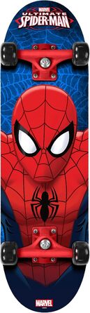 Скейтборд Spiderman ROT 28" Red/Black – круїзер Людина-Павук 28x8 дюймів, для дітей 5-12 років, пластиковий пенні-борд з принтом