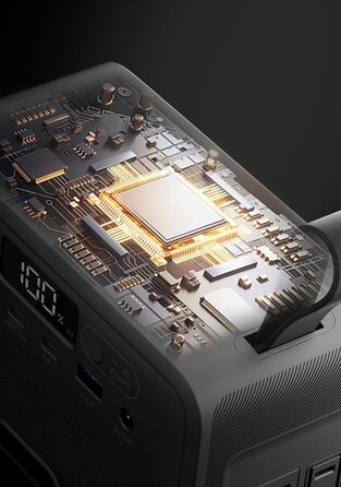 Кемпінгова електростанція Revolt Powerstation Електрична станція та сонячний генератор потужністю 89,6 Втгод, 230 вольт, 100 Вт (літій-літій-полімерний акумулятор, з виходом 12 вольт, ноутбук)