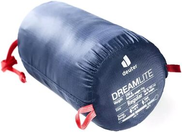 Спальний мішок deuter синтетичне волокно DREAMLITE темно-журавлина на лівій блискавці