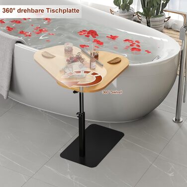 Журнальні столики з масиву дерева C-подібної форми, регульовані по висоті, журнальний столик з металевою основою, що обертається на 360, невеликий жорстокий столик, дерев&39яні жорстокі столики для дивана/ноутбука, столик для дивана у вітальні, столик для