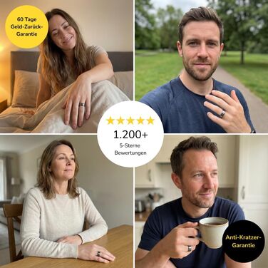 Преміальне кільце для здоров&39я та фітнес-трекер без підписки Цілодобове вимірювання сну, частоти серцевих скорочень, ВСР, стресу та SpO2 Надлегке (4 г), водонепроникне за стандартом IP68 та 7 днів роботи від батареї, сріблястий колір 67