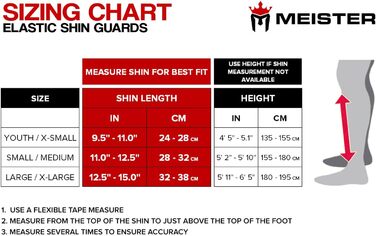 Накладки на гомілки та підйомники Meister MMA з еластичною м&39якою тканиною (пара), чорні, розмір S/M
