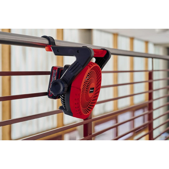 Акумуляторний вентилятор Einhell GE-CF 18/2200 Li-Solo Power X-Change (18 В, Li-Ion, 3 швидкості, головка вентилятора, що обертається на 360, поставляється без акумулятора та без зарядного пристрою)
