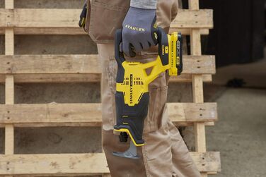 Пила STANLEY, 18 В, серія FATMAX V20, 25 мм, швидкість 0-3000, безщітковий двигун, без акумулятора та зарядного пристрою, SFMCS300