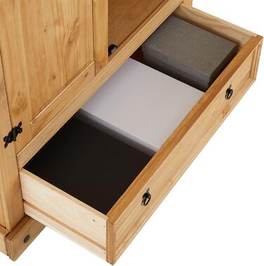 Шафа Сальса, мексиканський стиль, масив сосни, тонована/вощена, 2 дверцята та 1 шухляда