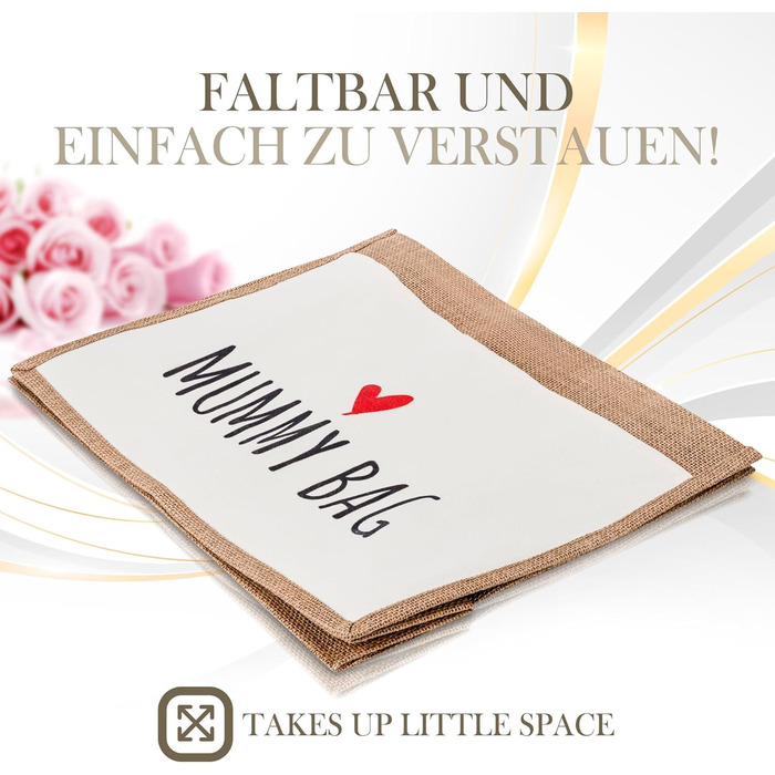 Затишна сумка з джутової тканини подарунок для мами, майбутньої мами або вагітної. Велика сумка для покупок з рафії джутова сумка