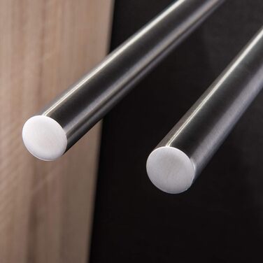 Рушникосушка двоплечий рушникосушка для ванної кімнати настінний подвійний з нержавіючої сталі матовий 40см сріблястий