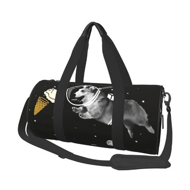 Дорожня сумка Космічний пес - спортивна сумка для чоловіків та жінок, велика сумка для подорожей та спорту