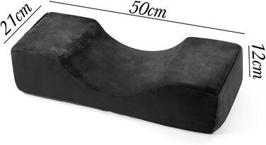 Подібна подушечка для вій, аксесуар для нарощування вій для салону краси, тримач для інструментів для нарощування вій, виготовлений з піни з ефектом пам&39яті (чорний) Black Kit