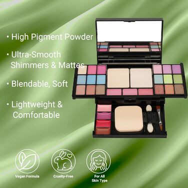 Палітра тіней BrilliantDay Shimmer Smoky (28 кольорів)