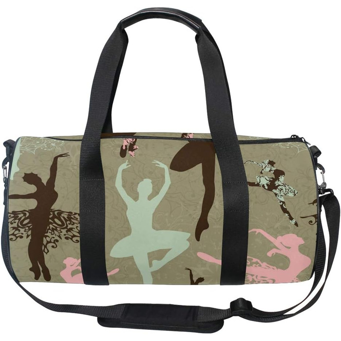 Сумка-шопер для дівчаток Сніжинки, вінтажна різдвяна сумка для балету, спортивна дорожня сумка-несік з канвасу для чоловіків та жінок, для подорожей та на вихідні