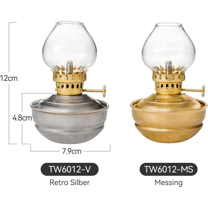 Вінтажна гасова лампа Thous Winds, міні-гасова лампа Luminara, маленькі настільні ліхтарі, ретро-декор, гасова лампа для аварійного освітлення, для приміщень, дому, саду, кемпінгу - латунь