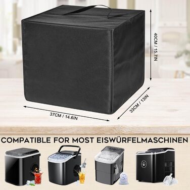 Термостійкий, водонепроникний, універсальний пилозахисний чохол для машини для виробництва кубиків льоду маленький, підходить для більшості машин для виробництва кубиків льоду, для PALINTH, KESSER та інших льодогенераторів 12 кг 14 кг