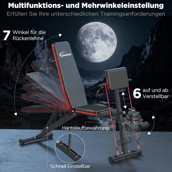 Складана лава для важких робіт, тренажер для пресу для домашнього використання з розгинанням ніг та накладкою для згинання ніг для проповідників, римська лава для важких робіт, тренажер для спини, силові тренувальні лави з навантаженням 350 кг для домашнь