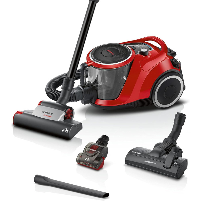 Безмішковий пилосос Bosch серії 6 BGC41PET, пилосос, ідеально підходить для прибирання шерсті домашніх тварин та алергіків, гігієн