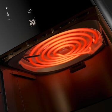 Мультикнопкова фритюрниця WMF, фритюрниця, 1550 Вт, 0,8 кг для 4-6 осіб, здорове смаження, зневоднення, гриль, фритюрниця з 8 програмами, фритюрниця 4,2 л, чорна