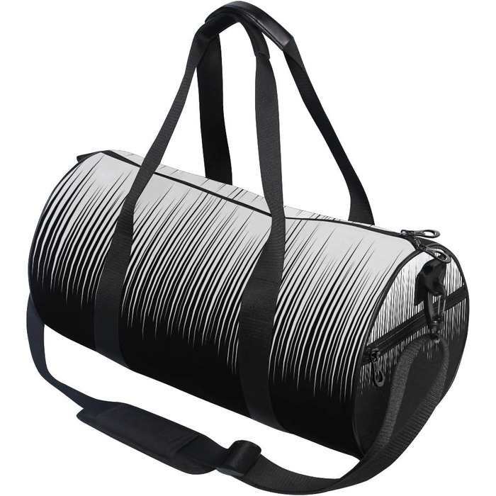 Спортивна сумка в чорно-білу клітинку, з міцної тканини, дорожня сумка, сумка на вихідні, універсальна сумка для чоловіків та жінок, для спорту та подорожей